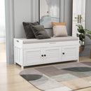 TREXM Storage Bench with 3 Shutter-shaped Doors