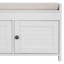 TREXM Storage Bench with 3 Shutter-shaped Doors