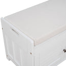 TREXM Storage Bench with 3 Shutter-shaped Doors