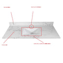 Montary 43x22 Inch Bathroom Stone Vanity Top