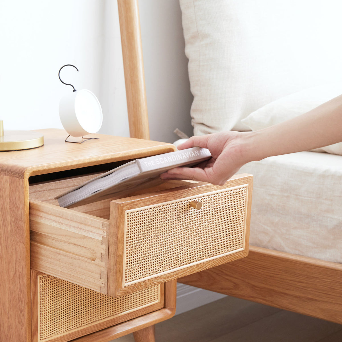 Pure Solid Wood Bedside Cabinet, photo 7 of 8