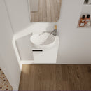 Soft Close Doors Bathroom Vanity With Sink, 16 Inch