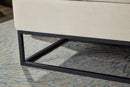 58.6" Bed Bench with Metal Base and Storage