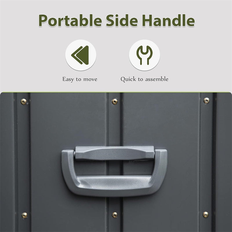 160 Gallon Outdoor Storage Deck Box Waterproof, Large Patio Storage Bin, photo 3 of 7