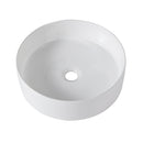 Ceramic Round Above Counter Bathroom Vessel Sink by HouseOfZazla