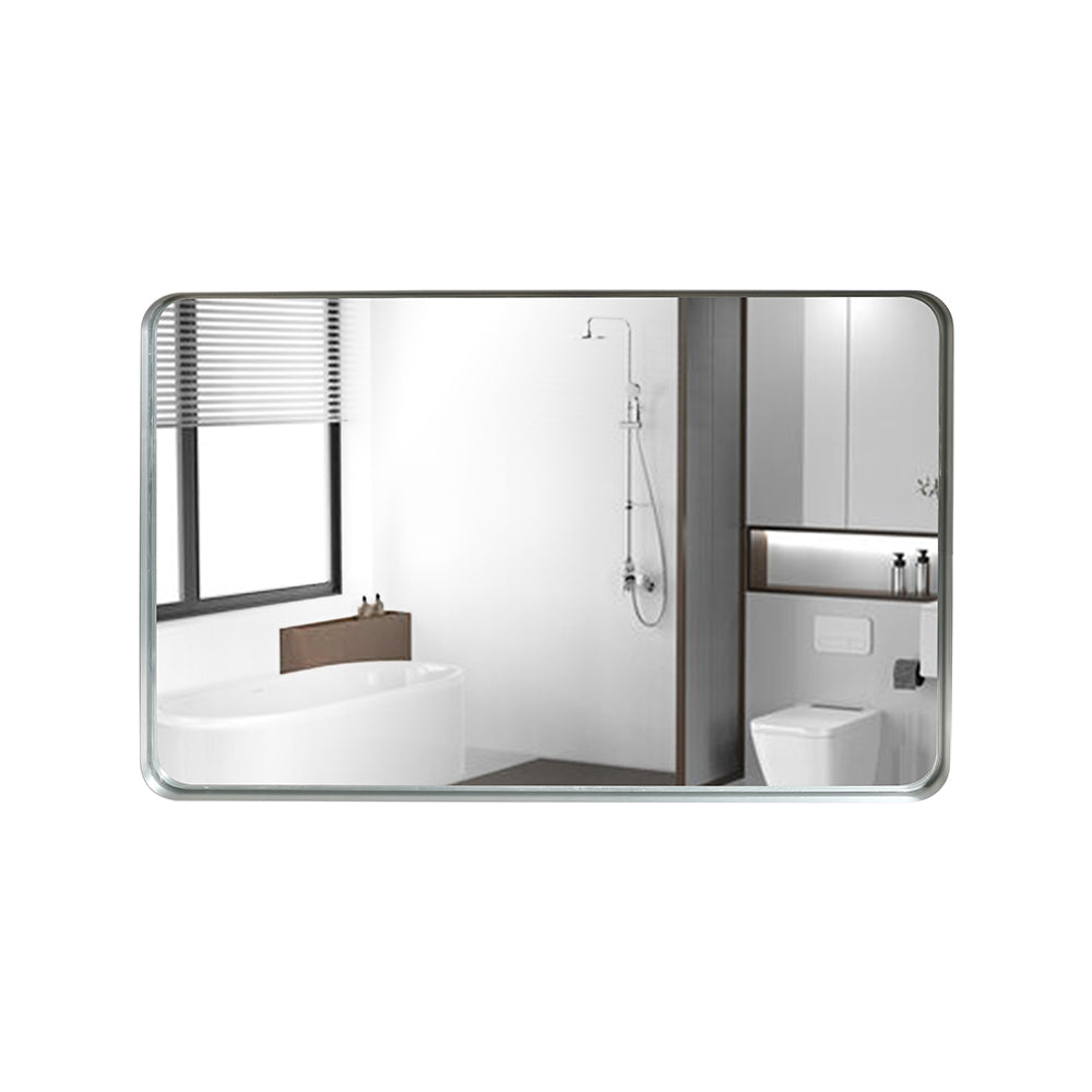 36x30 Inch Glossy Brushed Bathroom Mirror, photo 4 of 10