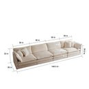 Comfort U Shaped Couch with Reversible Chaise