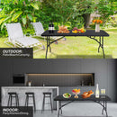 6ft Folding Table - Portable Plastic Table for Camping and Picnics