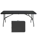 6ft Folding Table - Portable Plastic Table for Camping and Picnics