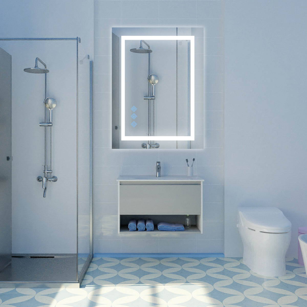 48x36 Inch LED Bathroom Mirror, photo 8 of 10