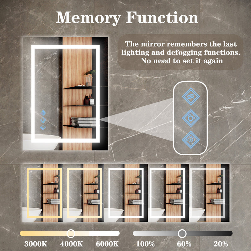 48x36 Inch LED Bathroom Mirror, photo 10 of 10