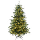 HOMCOM 6Ft Tall Prelit Artificial Christmas Tree Holiday Décor