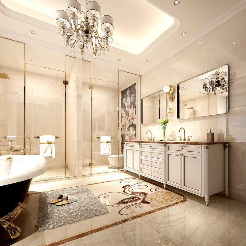 36x30 Inch Glossy Brushed Bathroom Mirror, photo 7 of 10