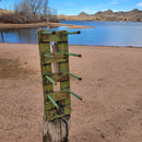 4 Cowboy Hat Rack Vertical | Cowboy Hat Holder |  Rustic Western Hat Display | Handcrafted Wooden Organizer | Space-Saving Home Decor | Made in USA