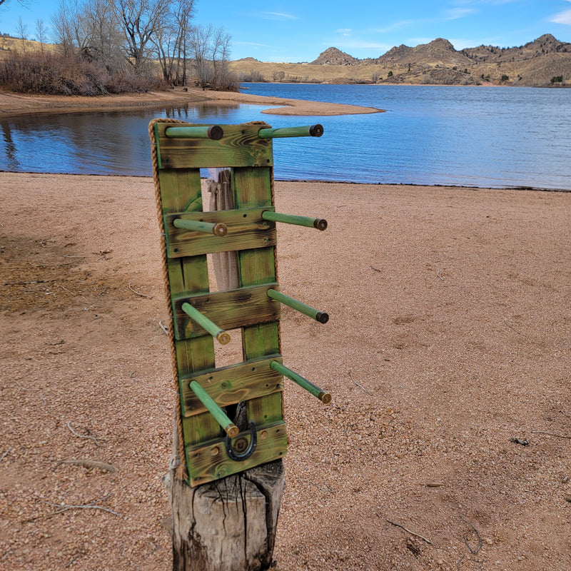 4 Cowboy Hat Rack Vertical | Cowboy Hat Holder |  Rustic Western Hat Display | Handcrafted Wooden Organizer | Space-Saving Home Decor | Made in USA