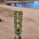 4 Cowboy Hat Rack Vertical | Cowboy Hat Holder |  Rustic Western Hat Display | Handcrafted Wooden Organizer | Space-Saving Home Decor | Made in USA