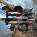 9 Cowboy Hat Rack | Cowboy Hat Holder | Rustic Western Hat Display | Handcrafted Wooden Organizer | Space-Saving Home Decor | Made in USA