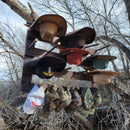 9 Cowboy Hat Rack | Cowboy Hat Holder | Rustic Western Hat Display | Handcrafted Wooden Organizer | Space-Saving Home Decor | Made in USA