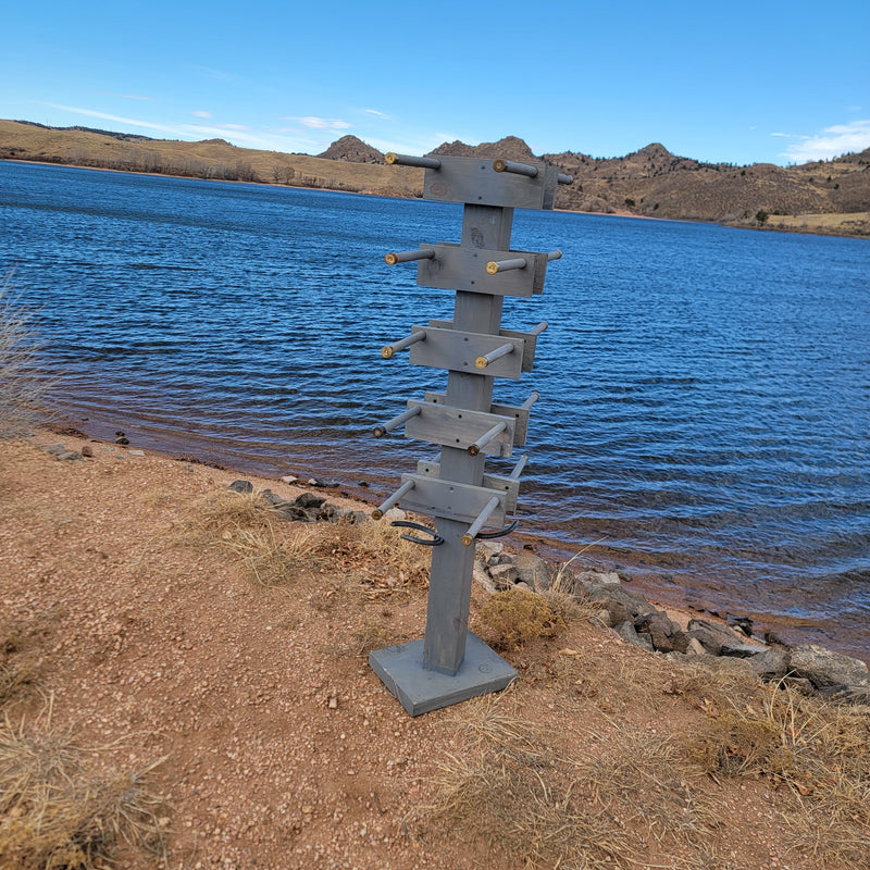 8 Cowboy Hat & 2 Boot Tree Rack | Hybrid Western Organizer | Rustic Wooden Hat & Boot Stand | Functional Entryway Display | Handcrafted in USA