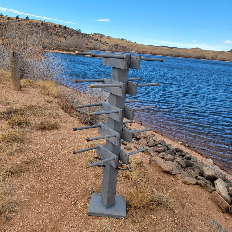 8 Cowboy Hat & 2 Boot Tree Rack | Hybrid Western Organizer | Rustic Wooden Hat & Boot Stand | Functional Entryway Display | Handcrafted in USA