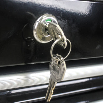 4 DRAWERS MULTIFUNCTIONAL TOOL CART WITH WHEELS-BLACK