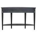 U-Style Modern Curved Console Table with 3 Drawers