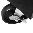 4 DRAWERS MULTIFUNCTIONAL TOOL CART WITH WHEELS-BLACK