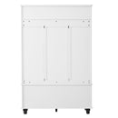 4-in-1 Entryway Bench with Coat Rack, Cushion and 4 Sturdy Hooks, 47.2" Wide Hall Tree with Storage Bench for Hallway, Entryway, Living Room