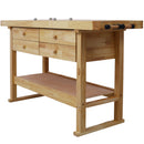60-Inch Workbench with 4 Drawers and Bar Clamps