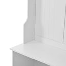 4-in-1 Entryway Bench with Coat Rack, Cushion and 4 Sturdy Hooks, 47.2" Wide Hall Tree with Storage Bench for Hallway, Entryway, Living Room