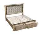 Medusa Modern Style Queen Bed Made with Wood