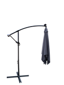 Square 2.5x2.5M Outdoor Patio Umbrella with Solar LED Lights by HouseOfZazla