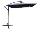 Square 2.5x2.5M Outdoor Patio Umbrella with Solar LED Lights by HouseOfZazla