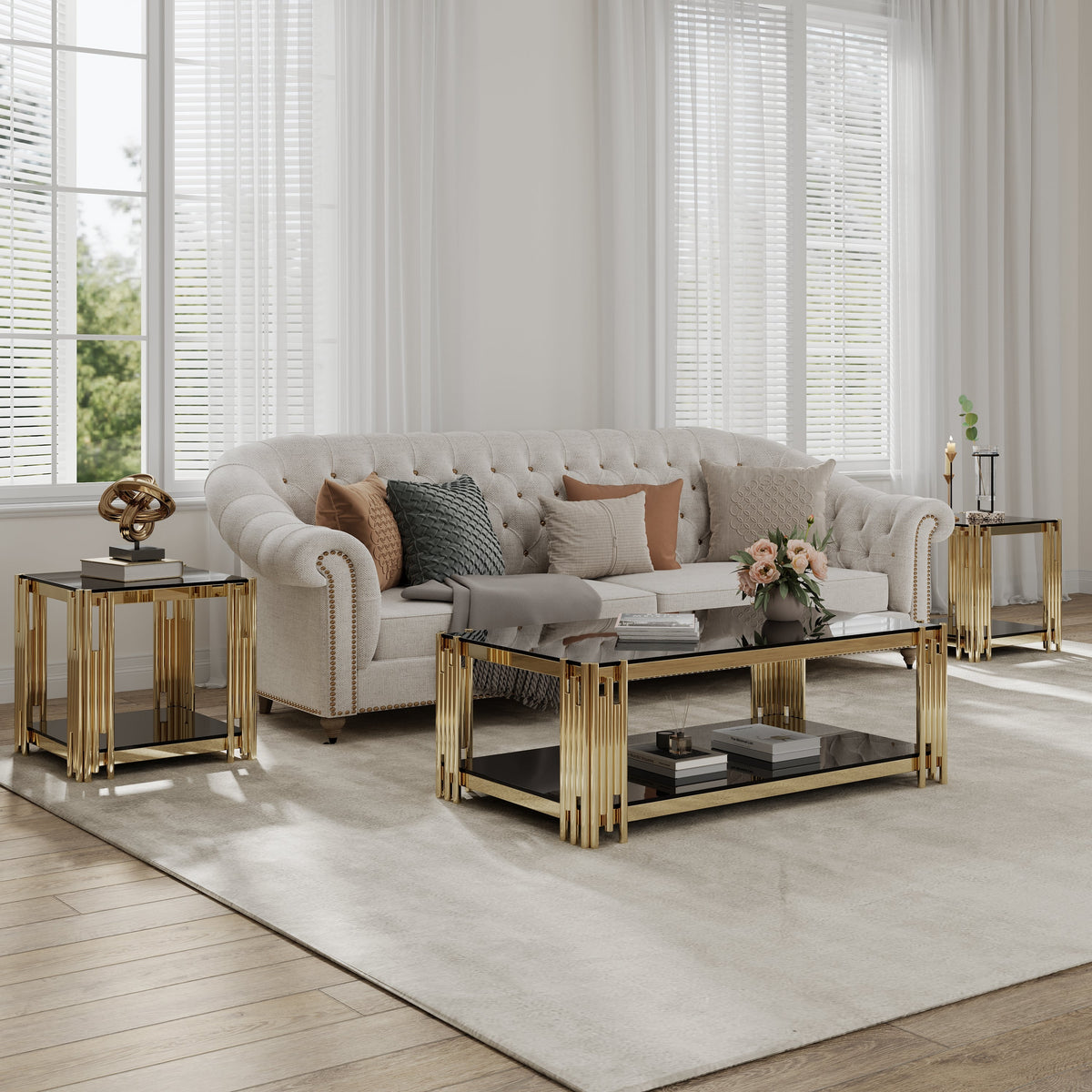 Woker Furniture 20" Wide Square End Table, photo 3 of 10