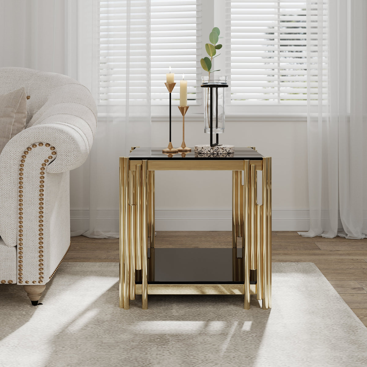 Woker Furniture 20" Wide Square End Table, photo 2 of 10