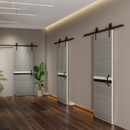 CRAZY ELF Melamine Integrated Door Slab with Sliding Track Kit
