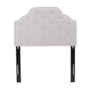 Tufted Upholstered Twin Headboard with Durable Metal Legs