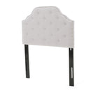 Tufted Upholstered Twin Headboard with Durable Metal Legs