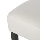 Set of 2, 26.75" Backless Fabric Counter Height Barstool