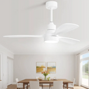 48 Inch Wood Ceiling Fan With Light and Remote Control by HouseOfZazla