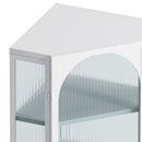 Glass Door Wall Mounted Corner Cabinet