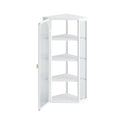 Glass Door Wall Mounted Corner Cabinet