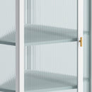 Glass Door Wall Mounted Corner Cabinet
