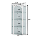 Glass Door Wall Mounted Corner Cabinet