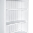 83.4"Tall Bookshelf Suite, Modern Bookcase Suite with LED Lighting,Doors and Drawers,2-Piece Set Storage Bookcase with Open Shelves for Living Room,Home Office,White