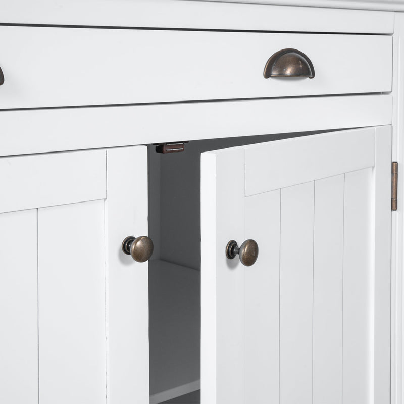 83.4"Tall Bookshelf Suite, Modern Bookcase Suite with LED Lighting,Doors and Drawers,2-Piece Set Storage Bookcase with Open Shelves for Living Room,Home Office,White