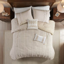King 3 Piece Cotton Yarn Dyed Comforter Set