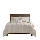 King 3 Piece Cotton Yarn Dyed Comforter Set