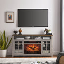 55 Inch TV Media Stand with Electric Fireplace