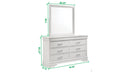 Modern 6 Drawer Dresser